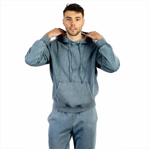 Ensemble pantalon de jogging et sweat à capuche au design personnalisé Survêtements décontractés Pullover Acid Wash Tracksuits - Product Image 4