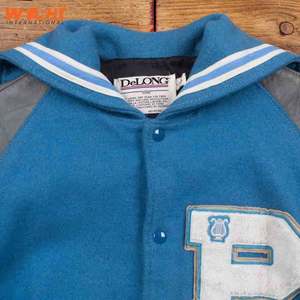 Chaqueta universitaria de cuero de lana personalizada de alta calidad para hombre soporte de bombardero de béisbol universitario de invierno con bordado de chenilla OEM - Product Image 6