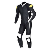 Costume de moto Kivotech pour hommes en cuir véritable/Combinaison de sécurité en cuir pour la course automobile