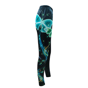 2024 personalizado de cintura alta para mujer gimnasio Fitness pantalones elásticos Control de barriga mallas de entrenamiento Color sólido mallas de Yoga personalizables - Product Image 5