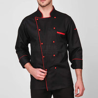 Chaqueta de Chef Profesional de Manga Larga, Diseño Moderno, Material de Algodón/Poliéster, Colores y Logotipo Personalizables, Alta Calidad para Restaurante o Bar