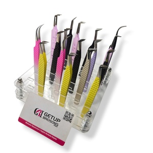 GETUP BROSONS IMPEX GBI-EET-2691 Embout à cils en acier inoxydable anti-magnétique et anti-statique, pointe lisse, longueur 10 mm, revêtement poudré - Product Image 3