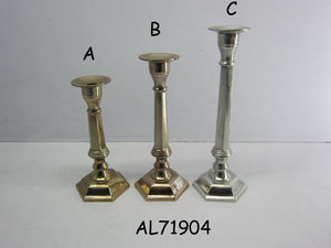 Casted Aluminium <b>Large</b> Nordic Pillars Decorative <b>Candle</b> Stand Free Standing Display Metal Candlestick Holder for Christmas - Product Image 5