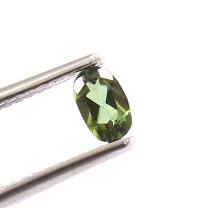 Piedra preciosa suelta de corte ovalado facetado de turmalina verde Natural de 0,20 Ct de calidad AAA para la fabricación de joyas - Product Image 3