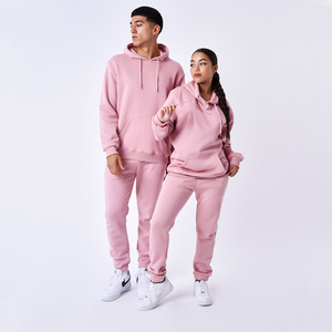 Ensemble jogging surdimensionné personnalisé pour femme, motif uni, broderie manuscrite, poches latérales, cordon de serrage, streetwear, éco-responsable - Product Image 6