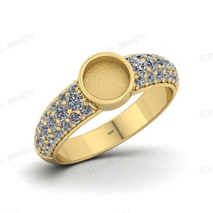 Joyería de Plata 925 de Buena Calidad, Semi-Montada, Hecha en India, Venta al por Mayor en Línea, Fabricación de Joyería Personalizada con Circonita para Mujer - Product Image 1