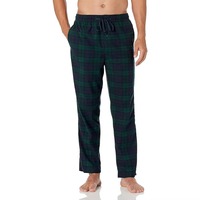 Kışlık %100 Pamuklu Flanel Nefes Alabilen Kolsuz Pijama Altı Erkek Seksi Şort Düz Tasarım Elastik Bel Yumuşak Dokunuşlu Özel