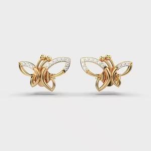 Pendientes de diamantes de lujo clásicos 14K/18K oro rodio plateado Luxira intemporal esencial para cada colección de joyas cantidad a granel - Product Image 4