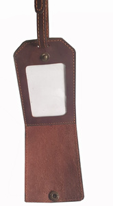 ป้ายกระเป๋าหนังแท้สีน้ำตาลคุณภาพสูงพร้อมฝาปิดเพื่อความเป็นส่วนตัวอะไหล่กระเป๋าพิเศษและอุปกรณ์เสริมสำหรับผู้ชายและผู้หญิง - Product Image 2