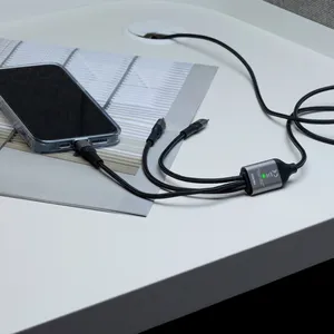 Cavo Dreizack Pro 3 in 1 in RPET, Gadget USB Personalizzato, Prodotto Promozionale - Product Image 3