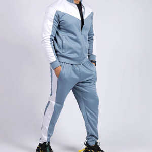 Conjunto Deportivo para Hombre de Secado Rápido, Dos Piezas de Poliéster para Gimnasio, Entrenamiento, Correr, Chaqueta y Pantalones, Venta al por Mayor, OEM/ODM Disponible - Product Image 1