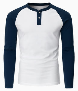 Luxury Quality Men's T-Shirt with Reglan Sleeves OEM Service Bulk Production Facilities From Bangladeshi Suppliers - Product Image 1