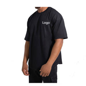 Camisetas Extra Grandes de Alta Calidad para Hombre con Logotipo Personalizado, Camisetas Gruesas de Algodón Orgánico 100% Peinado, Camisetas Lisas al por Mayor con Logotipo - Product Image 2