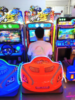 Jeux amusants de voiture de course pour enfants Machine de jeu de voiture de course pour enfants à vendre