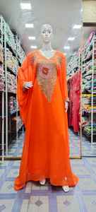 Moroccan <b>Kaftan</b> Beautiful Colored Caftan Muslim Traditional Caftan Stone Beads Work Hand Work <b>Kaftan</b> Morccan New Design2022 - Product Image 2