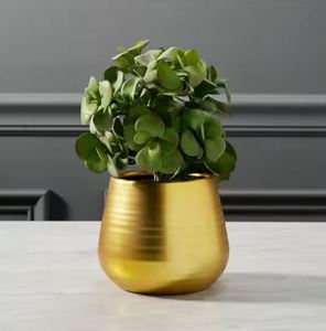 Jardinière ronde en fer de couleur grise pour nourrir les plantes Jardinières Jardinières Pot Extérieur Décoratif pour la maison Supports de plantes d'intérieur - Product Image 5