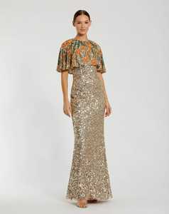 Timeless Sophistication Maxi Chiffon Dress with O-Neckline Embroidery Natural Waistline Elegant Draping for <b>Prom</b> Cocktail <b>Party</b> - Product Image 6