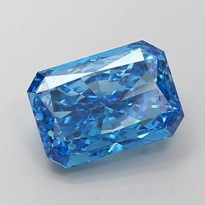 Diamante de corte radiante azul cultivado en laboratorio/Diamante Suelto - Product Image 1