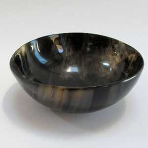 Cuenco de cuerno de búfalo hecho a mano plato de servicio de cuerno Natural orgánico estilo rústico pulido para mesa de comedor por artesanía de media luna - Product Image 4