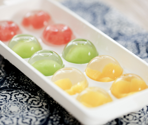 Cubos de pudín de frutas mixtas | Textura suave y sabor tropical - Product Image 1