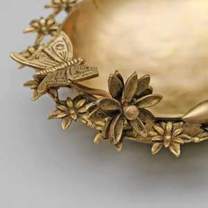 Mariposa de latón puro de calidad de exportación Urli decoración india tradicional hecha a mano artesanía de Metal fino latón indio tradicional - Product Image 4