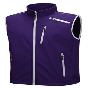 เสื้อกั๊กซอฟต์เชลกันน้ำพร้อมปกตั้ง โลโก้ด้านหน้า กระเป๋าซิป - Product Image 3