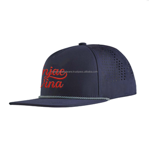 OEM Custom INJAE VINA Embroidery Snapback Hat 6 Panel <b>Flat</b> Brim Adjustable Baseball <b>Cap</b> for Streetwear Casual Sports - Product Image 2