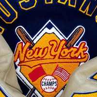 Veste universitaire en laine pour hommes OEM School College Custom Chenille Broderie Logo Étudiant Bomber en cuir Baseball Patch Letterman