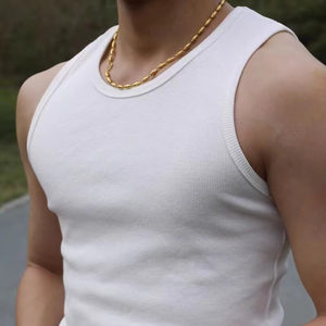 High Quality <b>Mens</b> Gym <b>Vest</b> Top <b>Mens</b> Gym Tank Top Custom Logo <b>Muscle</b> <b>Fit</b> Ribbed <b>Vests</b> Ribbed <b>Vest</b> <b>Men</b> - Product Image 1