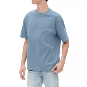 T-shirts pour hommes de haute qualité, en coton 100% lourd, surdimensionnés, imprimés et brodés, grandes tailles - Product Image 1