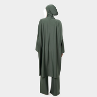 Maillot de bain musulman personnalisé pour femme, burkini islamique modeste à couvrance intégrale, imprimé sur le devant, ensemble 2 pièces, séchage rapide, grandes tailles