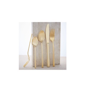 Cuillère en laiton massif hautement polie, cuillère en laiton au design élégant pour la table à manger à la maison, vente chaude, cuillère de service pour les fêtes - Product Image 5