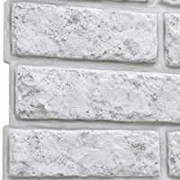 Panneaux muraux décoratifs MORLENX gris clair effet brique 3D pour salon et murs décoratifs commerciaux