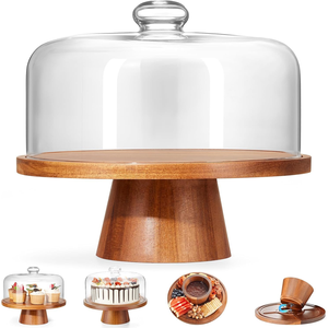 เขียงไม้ธรรมชาติอเนกประสงค์สำหรับเสิร์ฟขนมหวาน - Product Image 1