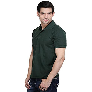 Chemise de golf pour homme avec logo personnalisé, anti-froissement, séchage rapide, 100% coton, manches courtes, décontractée - Product Image 2