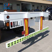 Semi-remorque porte-conteneurs squelette de 20 pieds avec attaches de conteneur pour fabricant de remorques utilitaires