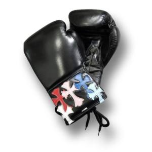 Coeurs chromés Style gagnant gants de boxe personnalisés en cuir véritable compétition à lacets gants de sparring kickboxing gants professionnels - Product Image 6