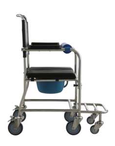 BESCO Commode en acier réglable Toilette pour personnes âgées et handicapées Équipement de sécurité pour salle de bain - Product Image 5