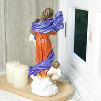 Produits en stock Statues religieuses catholiques en résine Vierge Marie chrétienne avec fœtus Vente en gros de statues de la Vierge Marie 21cmH Marie non attachée