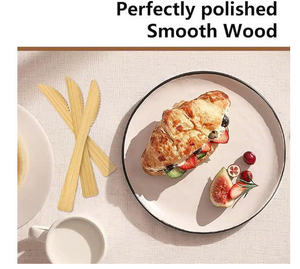 High Quality <b>Disposable</b> Wooden Knives for <b>BBQ</b>, Camping, and Event Supplies - Product Image 2