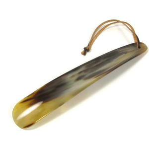 2023 Hot Selling <b>Shoe</b> <b>Horn</b> Sustainable Buffalo <b>Horn</b> and Plastic Traditional Wood and Leather <b>Shoe</b> Spoon Holder - Product Image 2