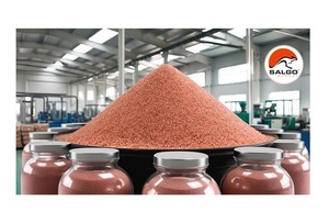 Médias abrasifs de coupe de l'eau à haute pression Salgo 120 mailles de sable grenat avec dureté de 7.5 à 8.0 Moh pour les machines de soufflage - Product Image 2