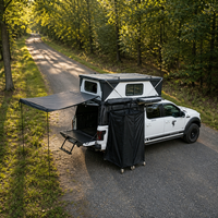 Tente de toit rigide à ouverture rapide pour pick-up, double couche, pour camping tout-terrain 4x4