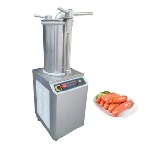 Paslanmaz çelik küçük otomatik sosis doldurma/küçük sosis doldurucu makine/et yapma makinesi