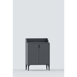 Harmony Mini Coffee Bar Cabinet 2 Doors Modern <b>Kitchen</b> <b>Sideboard</b> Cupboard Studio Coffee Station Small Storage Pantry Unit - Product Image 4