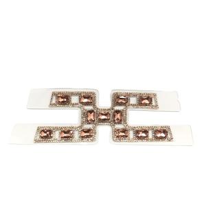 อุปกรณ์เสริมและวัสดุช่วยงานสำหรับงานกึ่งสำเร็จรูปบนรองเท้า TPU แบบใส รูปตัว H ประดับด้วยคริสตัลแบบติดร้อน - Product Image 6