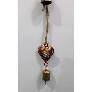 Handmade Boho-Themed Love Gift Decor 70 cm Long Heart Hanging Bells <b>String</b> <b>Garden</b> Ornaments - Product Image 3