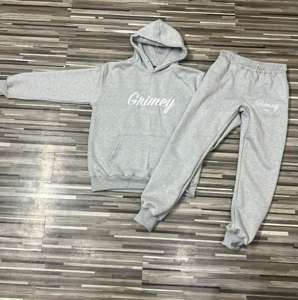 Survêtement en coton avec fermeture éclair personnalisé de haute qualité Ensemble de jogging Survêtements grande taille imprimés en gros pour hommes - Product Image 4