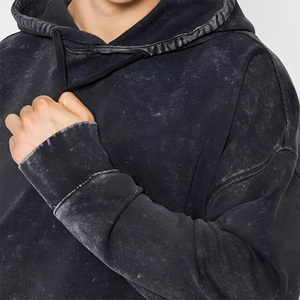 Maazin Vintage Oversized Pullover Blanks Hoodie Paints Acid Wash Distressed Sun Faded Hoodie Unisex - Product Image 2