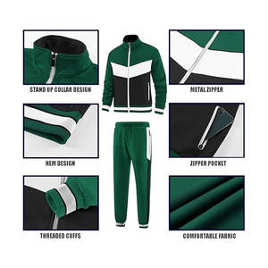 ชุดวอร์มผ้าฝ้ายสำหรับผู้ชายชุดออกกำลังกายและจ๊อกกิ้งสองชิ้นใส่สบายระบายอากาศได้ดีมีสไตล์ - Product Image 4